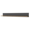 Set birou si biblioteca, Rani, HA125, 120x73 cm, PAL, Nuc / Antracit