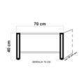 Set mobilier living, Sapphire, Cosmo Takım 24, PAL, Pin Atlantic / Negru