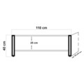 Set mobilier living, Sapphire, Cosmo Takım 25, PAL, Pin Atlantic / Negru
