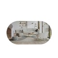 Oglinda decorativa, Hanah Home, Riors, Transparent/Auriu