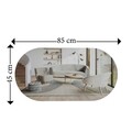 Oglinda decorativa, Hanah Home, Riors, Transparent/Auriu