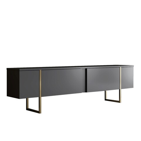 Set mobilier living, Bexley, Luxe Set, PAL, Antracit / Aur