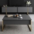 Set mobilier living, Bexley, Luxe Set, PAL, Antracit / Aur