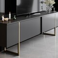 Set mobilier living, Bexley, Luxe Set, PAL, Antracit / Aur