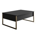 Set mobilier living, Bexley, Luxe Set, PAL, Antracit / Aur