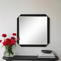 Oglinda decorativa, Neostill, Carre, 70x70 cm, PAL, Negru