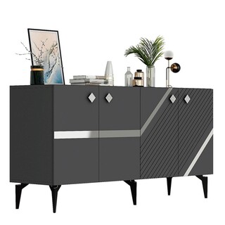 150x40x79 cm, Antracit;Argintiu