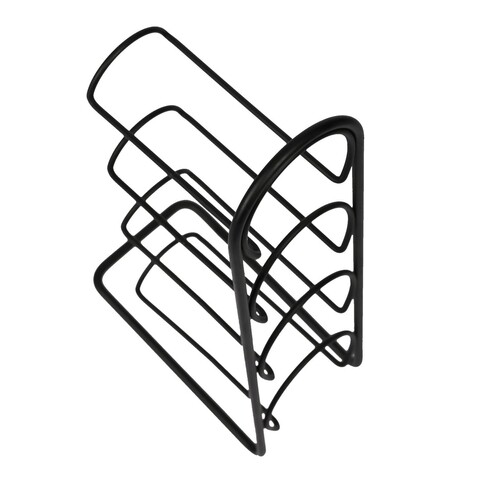 Suport pentru sticle de vin, Puqa Design, Hope, 21x12x43 cm, Metal, Negru