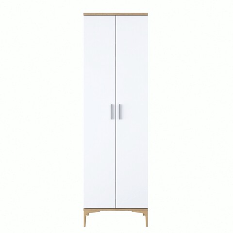 Cuier de perete, Rani, EA111, 60x198 cm, PAL, Nuc/Alb