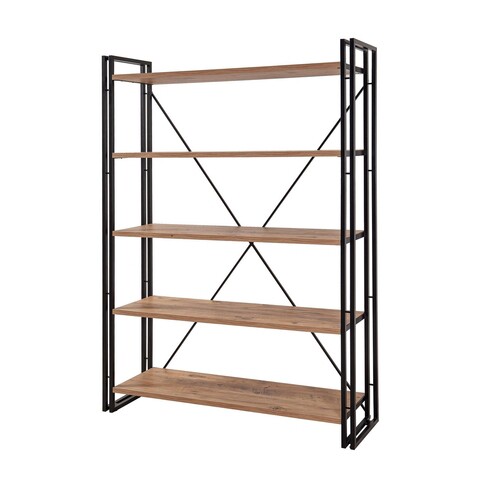 Set de mobilier pentru camera de studiu, Sapphire, COSMO-TKM.8, PAL, Pin Atlantic / Negru