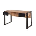Set de mobilier pentru camera de studiu, Sapphire, COSMO-TKM.8, PAL, Pin Atlantic / Negru