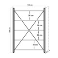 Set de mobilier pentru camera de studiu, Sapphire, COSMO-TKM.8, PAL, Pin Atlantic / Negru