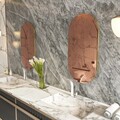 Oglinda decorativa, Siam, Riors, 45x85x2 cm, MDF , Bronz / Aur