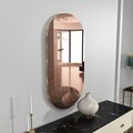 Oglinda decorativa, Siam, Riors, 45x85x2 cm, MDF , Bronz / Aur