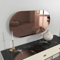 Oglinda decorativa, Siam, Riors, 45x85x2 cm, MDF , Bronz / Aur