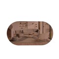 Oglinda decorativa, Siam, Riors, 45x85x2 cm, MDF , Bronz / Aur