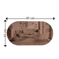 Oglinda decorativa, Siam, Riors, 45x85x2 cm, MDF , Bronz / Aur