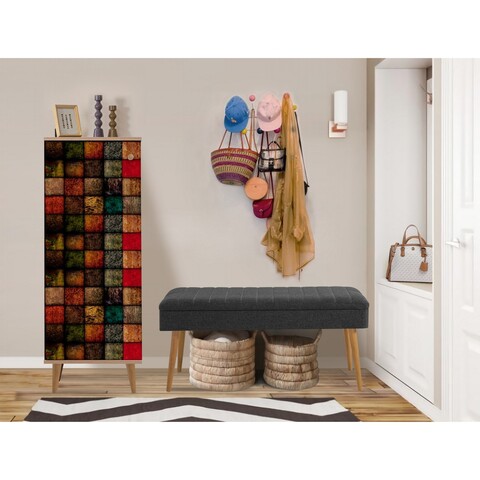 Set de mobilier pentru hol, Hanah Home, Filinta, Sonomo / Antracit