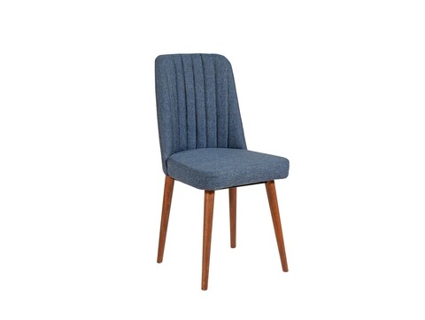 Set masă și scaune extensibile (3 bucăți), Vella, Vina 1048, PAL, Nuc / Bleumarin