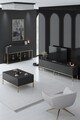 Set mobilier living, Bexley, Lord, PAL, Antracit / Aur