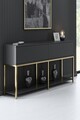 Set mobilier living, Bexley, Lord, PAL, Antracit / Aur