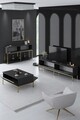 Set mobilier living, Bexley, Lord, PAL, Antracit / Aur