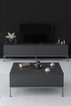 Set mobilier living, Bexley, Lord, PAL, Antracit / Argintiu