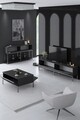 Set mobilier living, Bexley, Lord, PAL, Antracit / Argintiu