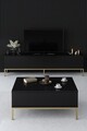 Set mobilier living, Bexley, Lord, PAL, Negru