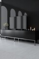 Set mobilier living, Bexley, Lord, PAL, Negru/Argintiu