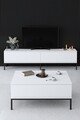 Set mobilier living, Bexley, Lord, PAL, Alb/Negru