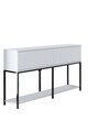 Set mobilier living, Bexley, Lord, PAL, Alb/Negru
