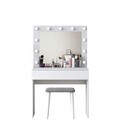 Masa de machiaj, Rani, BJ121, 90x76 cm, PAL, Alb