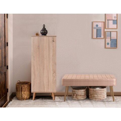Set de mobilier pentru hol, Hanah Home, Vegas Sonomo, Sonomo / Piatră
