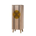 Set de mobilier pentru hol, Hanah Home, Vegas Sonomo, Sonomo / Antracit