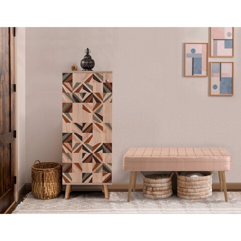 Set de mobilier pentru hol, Hanah Home, Vegas Sonomo, Sonomo / Piatră