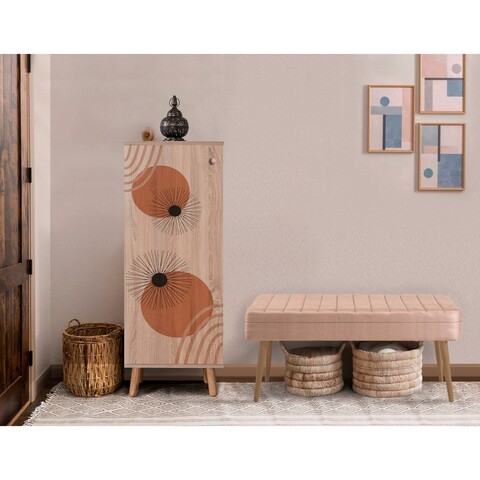 Set de mobilier pentru hol, Hanah Home, Vegas Sonomo, Sonomo / Piatră