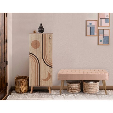 Set de mobilier pentru hol, Hanah Home, Vegas Sonomo, Sonomo / Piatră