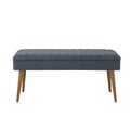 Set de mobilier pentru hol, Hanah Home, Vegas White, Alb/Albastru inchis
