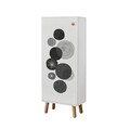 Set de mobilier pentru hol, Hanah Home, Vegas White, Alb / Antracit