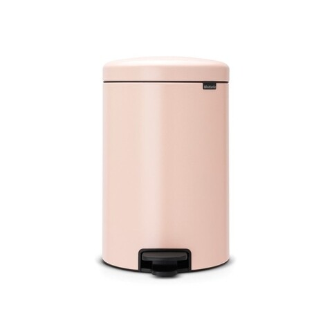 Cos de gunoi cu pedala, Brabantia, Icon Clay Pink, 20 L, inox, roz