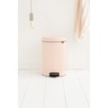 Cos de gunoi cu pedala, Brabantia, Icon Clay Pink, 20 L, inox, roz