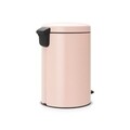 Cos de gunoi cu pedala, Brabantia, Icon Clay Pink, 20 L, inox, roz