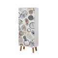 Set de mobilier pentru hol, Hanah Home, Vegas White, Alb / Piatra
