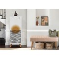 Set de mobilier pentru hol, Hanah Home, Vegas White, Alb / Piatra