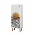 Set de mobilier pentru hol, Hanah Home, Vegas White, Alb / Piatra