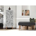 Set de mobilier pentru hol, Hanah Home, Vegas White, Alb / Antracit