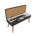 Set de mobilier pentru hol, Hanah Home, Vegas White, Alb / Antracit