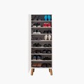 Set de mobilier pentru hol, Hanah Home, Vegas White, Alb/Albastru inchis
