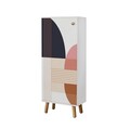 Set de mobilier pentru hol, Hanah Home, Vegas White, Alb / Piatra